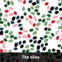 Livstyckets pattern "The olive"
