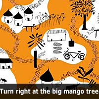 Livstyckets pattern  Turn right at the big Mango tree